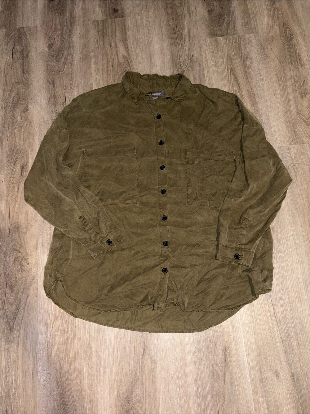 Primark | Green Button Down Blouse | Size Large
